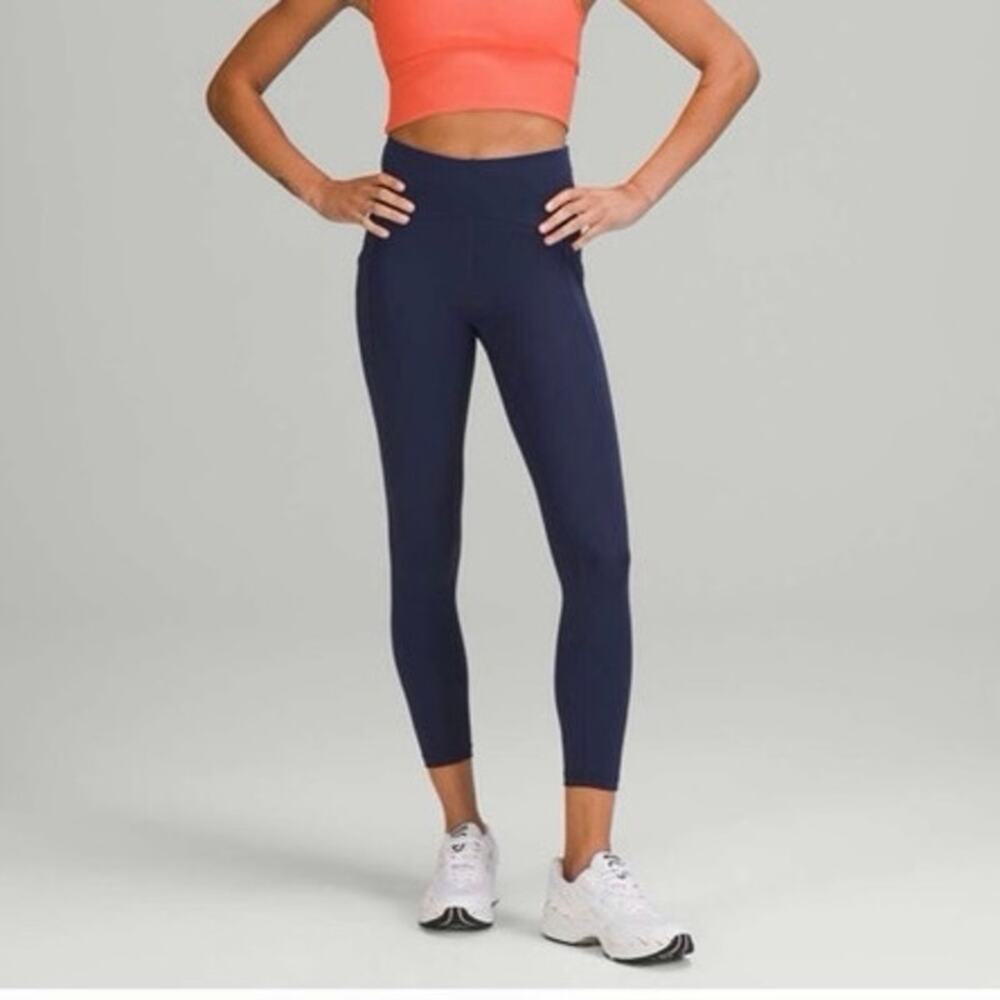 Lululemon Power Thru High-Rise Tight 25" Night Sea size 4
